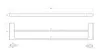 Cezares SLIDER-THD-60-01 SLIDER-THD-60-01 Полотенцедержатель двойной 60 см, исполнение хром