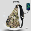 Картинка рюкзак однолямочный Nevo Rhino 9070 9070_Camo Light Green - 5