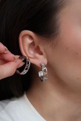 Серьги РИМСКИЕ ЦИФРЫ silver