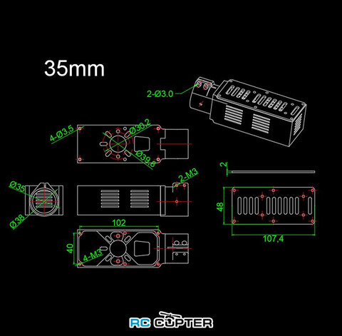 Мотормаунт RJX под трубу 30 мм (чёрный) RJX3162BK-ID30mm