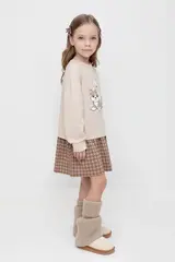платье  для девочки  КР 5835/бежевый к507