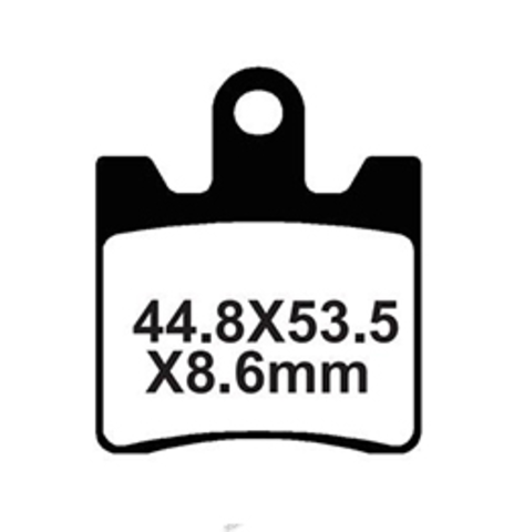 YL-F171 Тормозные колодки дисковые мото YONGLI Organic (FDB2085P)