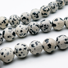"Далматин" бусины, диаметр около 10,5-10,7 мм, цена за 18 шт (1/2 нити)
