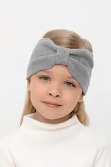 повязка  для девочки  КВ 20378/св.серый меланж