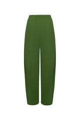 Штаны бананы с защипами Тёмно-зелёный