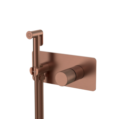 Boheme 127-BRB.4 Смеситель гигиенический STICK BRUSHED BRONZE ручка SPIRALE фото