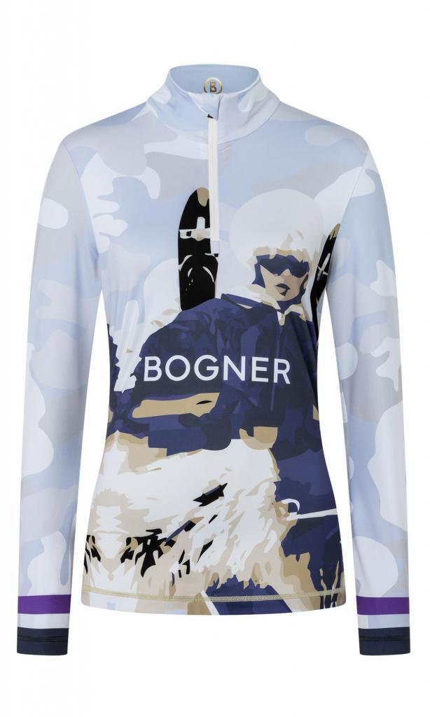 Толстовка BOGNER SPORT BELINE3 5177 9763 A46 синего/белого цвета