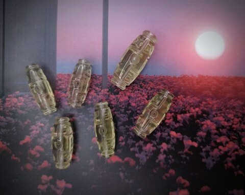 Бусина Дзи из ливийского стекла