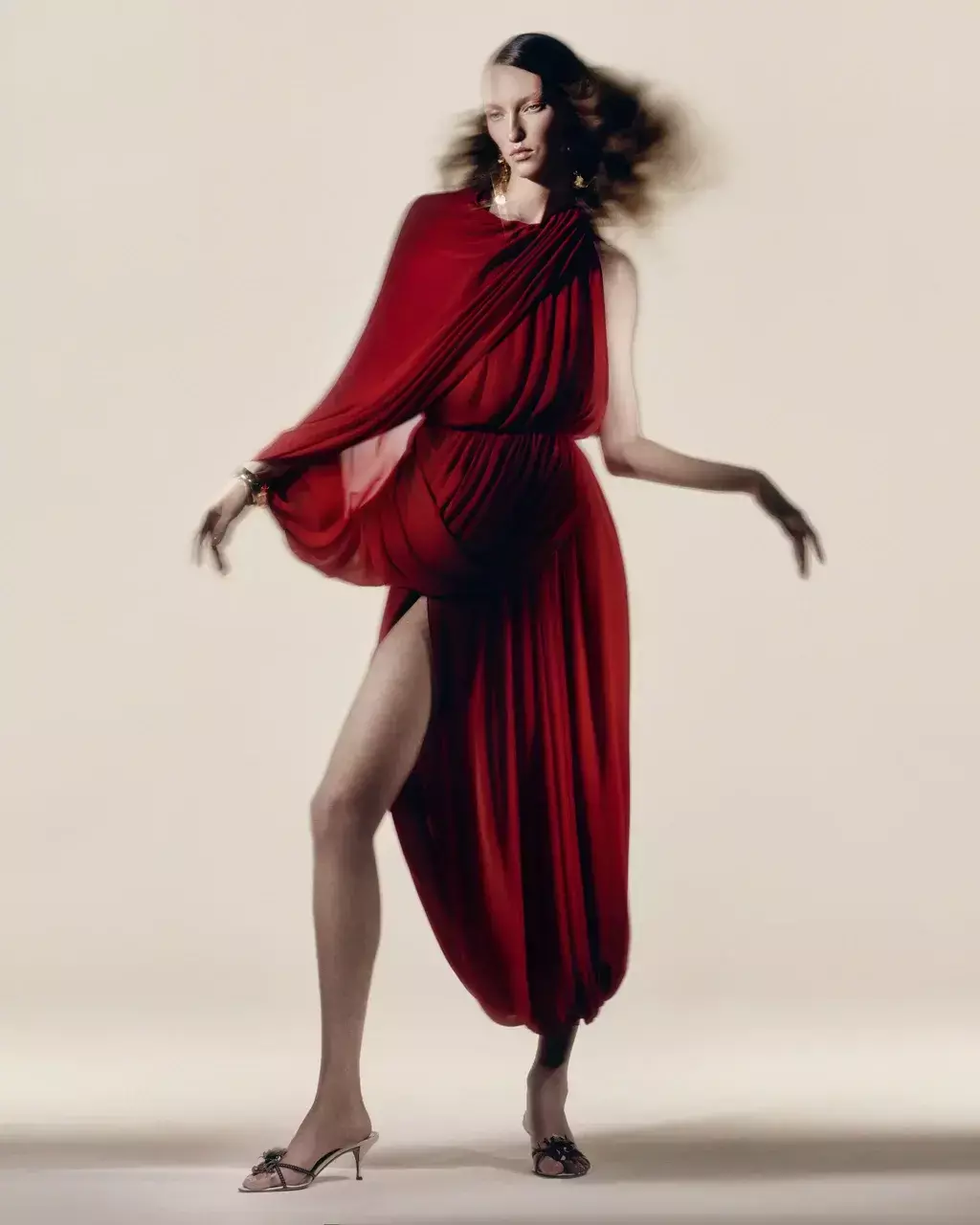 Восточный топ красный