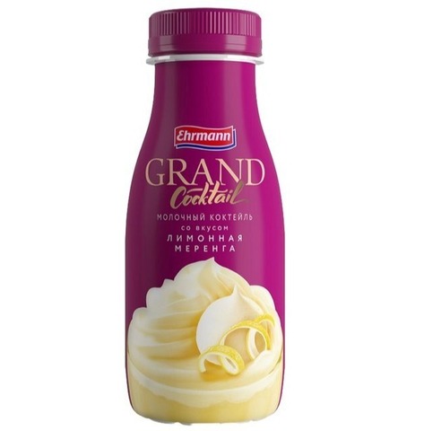 Йогуртный коктейль Гранд 4,0% ванильный пломбир 260г