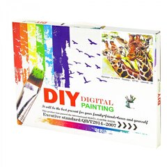 
          Картина по номерам Alingar, 30х40 см, 20 цветов, с акриловыми красками, холст на подрамнике, "Жирафы"