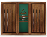 Киевница современная ясень мдф/шпон на 8 киев  (RAL 8014,Манчестер 70 yellow green) фото №0