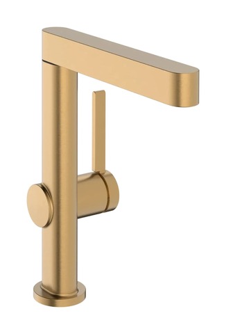 Смеситель для раковины с донным клапаном, выдвижной излив, бронза Hansgrohe Finoris 76063140