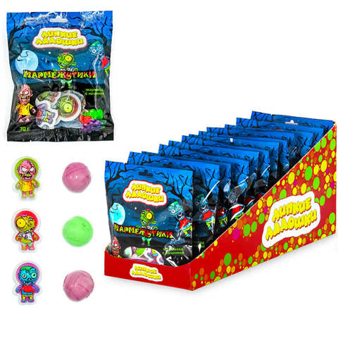 Мармелад с начинкой «Мармежутики» 1кор*6бл*12шт, 70гр