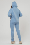Утепленный спортивный костюм для беременных и кормящих 11885 голубой