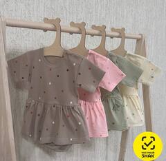 Боди-платье д/девочки цветное 