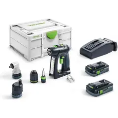 Аккумуляторная дрель-шуруповёрт C 18 HPC 4,0 I-Set FESTOOL 576442