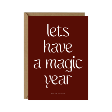 Открытка MAGIC YEAR red