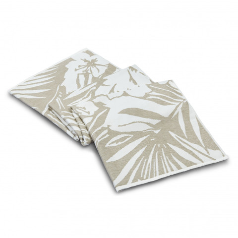 Полотенце пляжное 100x180 L'appartement Floral white/flax белый/льняной