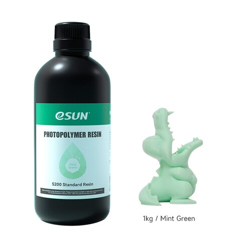 Фотополимерная смола eSUN S200 Standard Resin, 1 кг, мятный зелёный, S200 STANDARDRESIN-MG