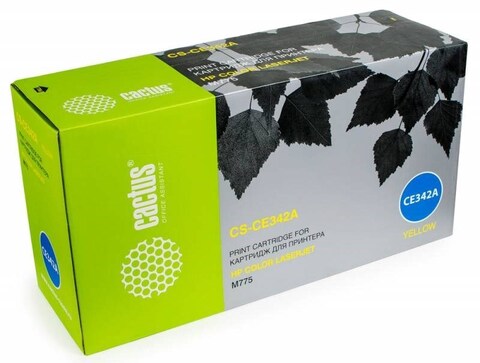 Картридж лазерный Cactus CS-CE342AV желтый (16000стр.) для HP CLJ M775