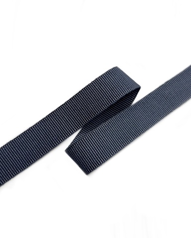 Репсовая лента , цвет: тёмно-серый , ширина: 15 мм
