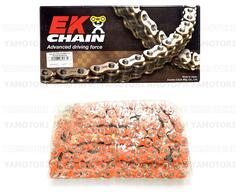 Цепь EK Chain 520MRD7 118 звеньев Оранжевая