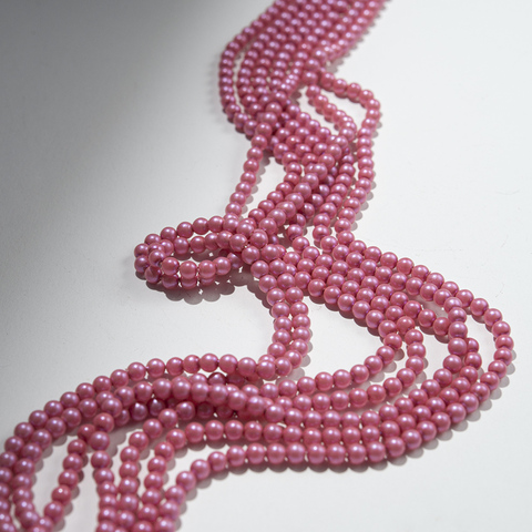 Жемчуг Майорка, оттенок "Hot Pink", шар 4мм, перламутрово-сатиновое улучшенное покрытие