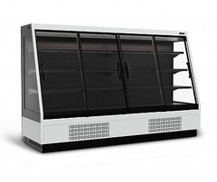 Витрина холодильная Carboma Tokyo 2 F16-08 VV 2,5-1 STANDARD фронт X1 (версия 2.0) (9006-9005)