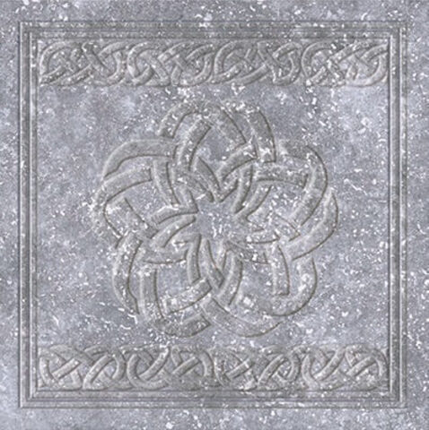 Exagres Stone Dec.Flor Gris 33x33