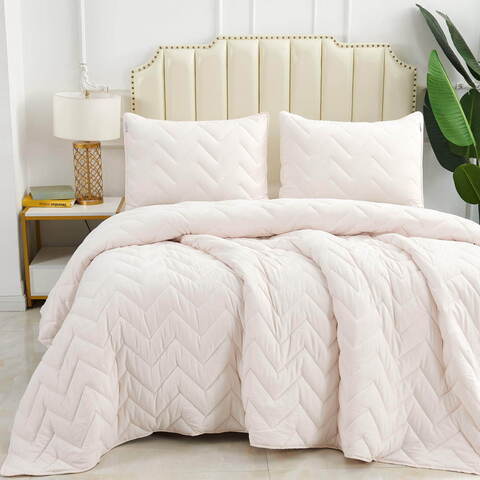 Покрывало 230х250 и 2 наволочки 50х70 Sofi De MarkO Робби кремовое