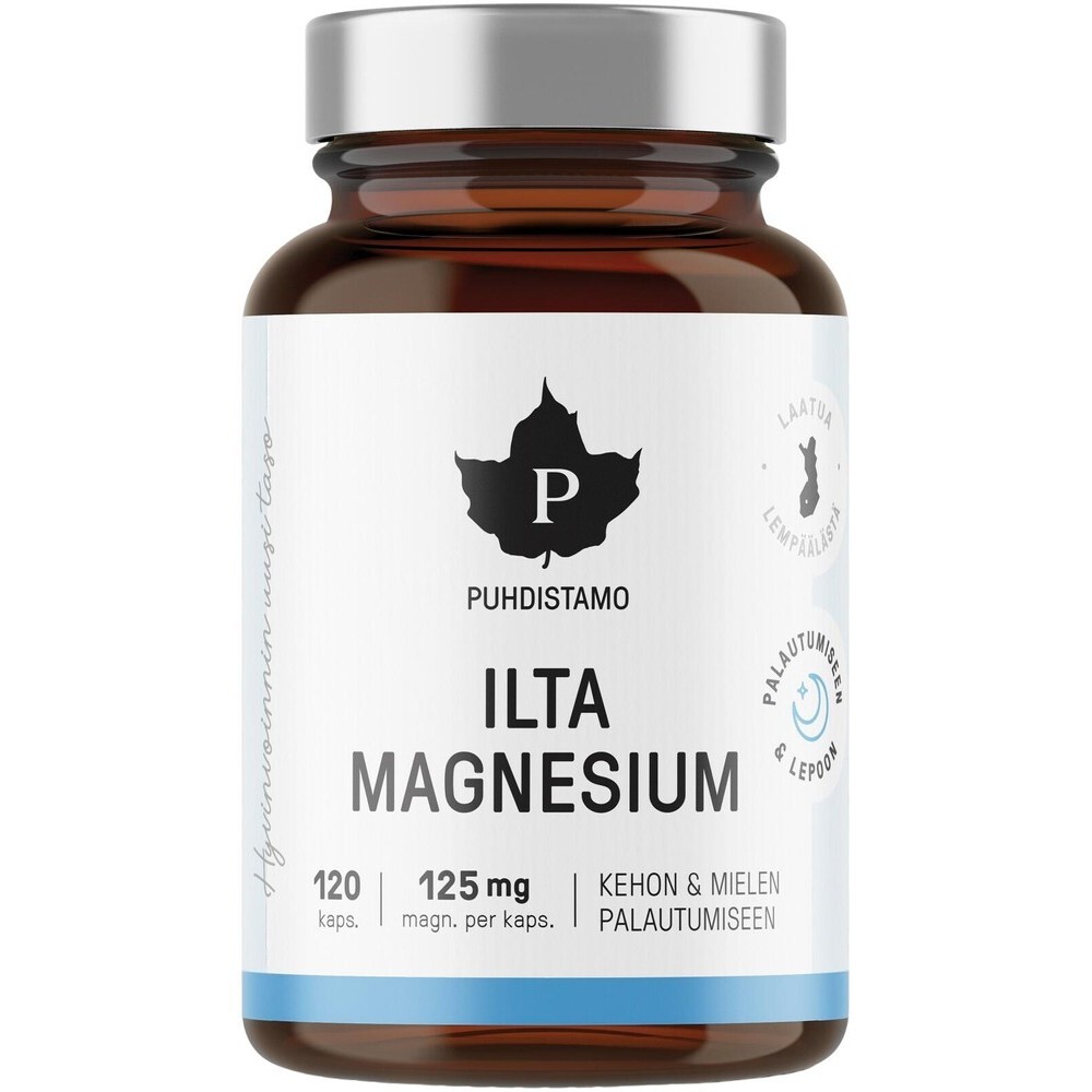 Магний Puhdistamo Ilta Magnesium 120 Kapselia – купить за 3 788 ₽ с  доставкой из Финляндии