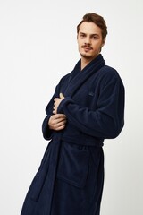 Халат мужской ARUELLE GERALD BLUE_Темно-синий