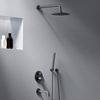 Damixa 936510300 Scandinavian Pure встраиваемая душевая система  с ванно-душевым смесителем и изливом, чёрн