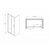 Душевая дверь ABBER Schwarzer Diamant AG30110B5