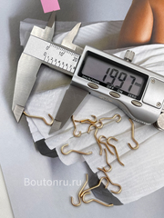 Язычок для пряжки золотистый
