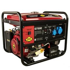 Генератор бензиновый DDE G750E (1ф 7,0/7,5 кВт бак 25 л 92 кг дв-ль 15 л.с элстарт)