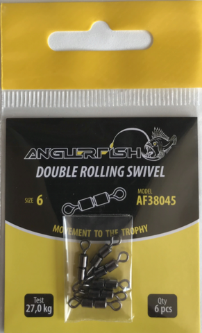 Anglerfish Double rolling swivel #6 Двойной вертлюжок (продажа от 5 шт)