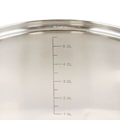 Кастрюля нерж, 6.1 л, с крыш, крышка стекло, DNN4, GS-01110-24CA-1, индукц
