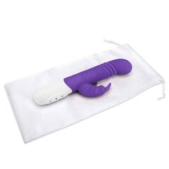 Фиолетовый массажер для G-точки Slim Shaft thrusting G-spot Rabbit - 23 см. - 