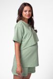 Спортивный костюм для беременных и кормящих 12528 базилик