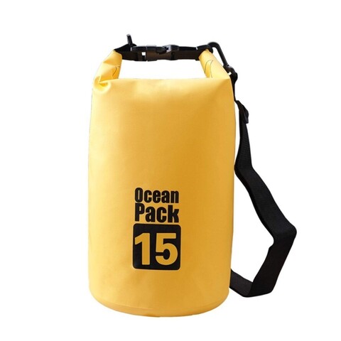 Водонепроницаемая сумка-мешок Ocean Pack 15 L, цвет желтый