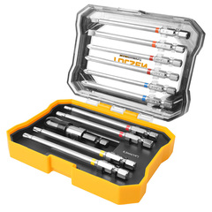 TOLSEN (TT20375) Набор вставок (бит) 1/4", PH, PZ, Hex, Torx, Slotted, 11 предметов