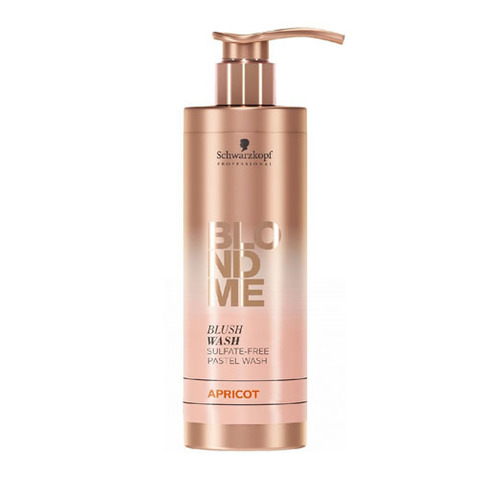 Schwarzkopf Blondme Blush Wash Apricot - Безсульфатный оттеночный шампунь для осветленных волос Абрикос