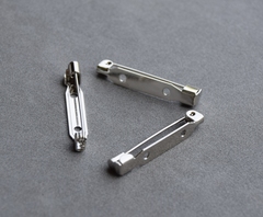 Основа для броши 24мм, покрытие родий