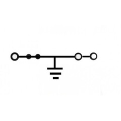 Клемма заземления Push-IN 0,2-1,5mm2/8kV