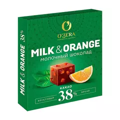 Шоколад молочный Milk & Orange O'Zera, 38% какао, 90 г