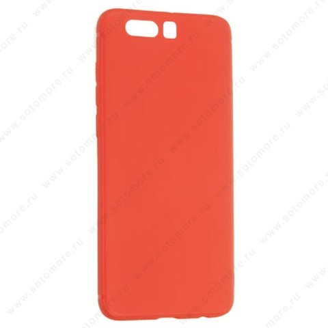 Накладка силиконовая Soft Touch ультра-тонкая для Huawei Honor 9 красный