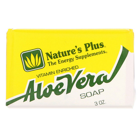 Nature's Plus, Мыло алоэ вера, 3 унции