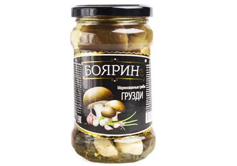 Грузди маринованные "Боярин", 280г